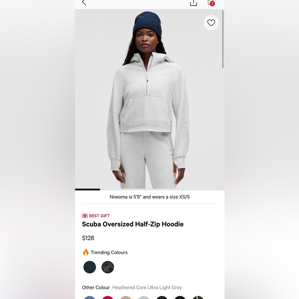 Lululemon Scuba Oversized Half-Zip Hoodie